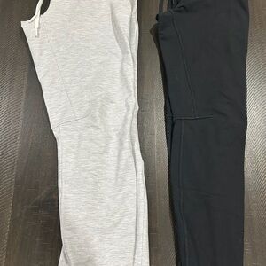 Men's Gray and Black Sweatpants